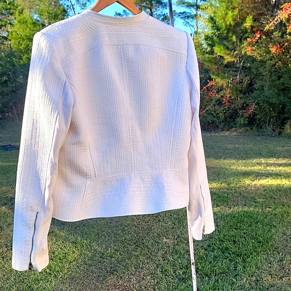 Bcbgmaxazria Jacket Size L Off White - Picture 3 of 8